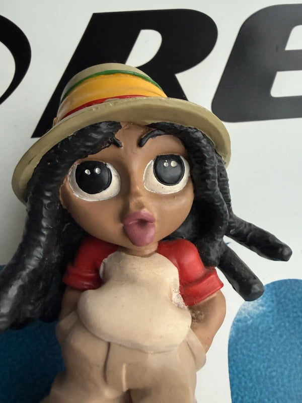 Rare Y2k Spirit streetwear Brand figurine Girl with dreadlocks