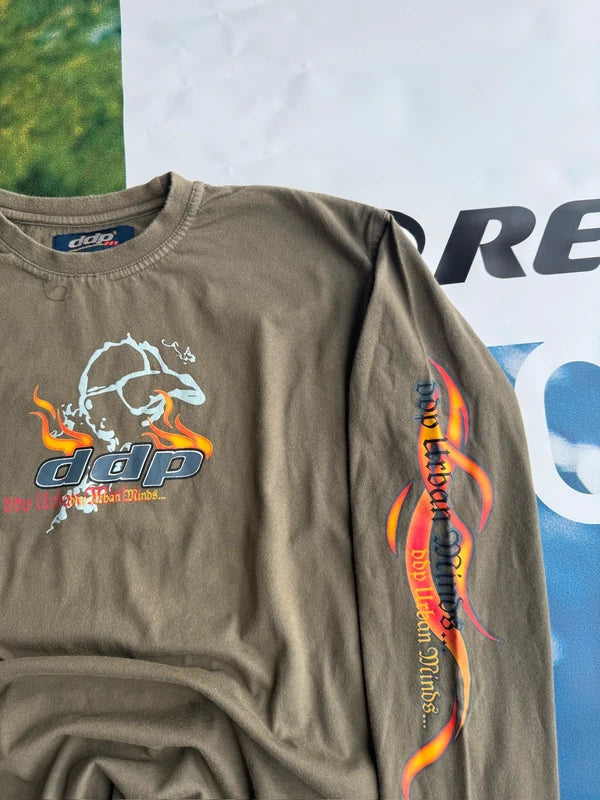 Y2K DDP Flames Longlseeve