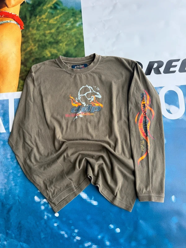 Y2K DDP Flames Longlseeve