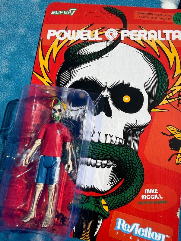 Rare Powell Peralta Mike MGill Skateboard Skelleton Collectible Figure