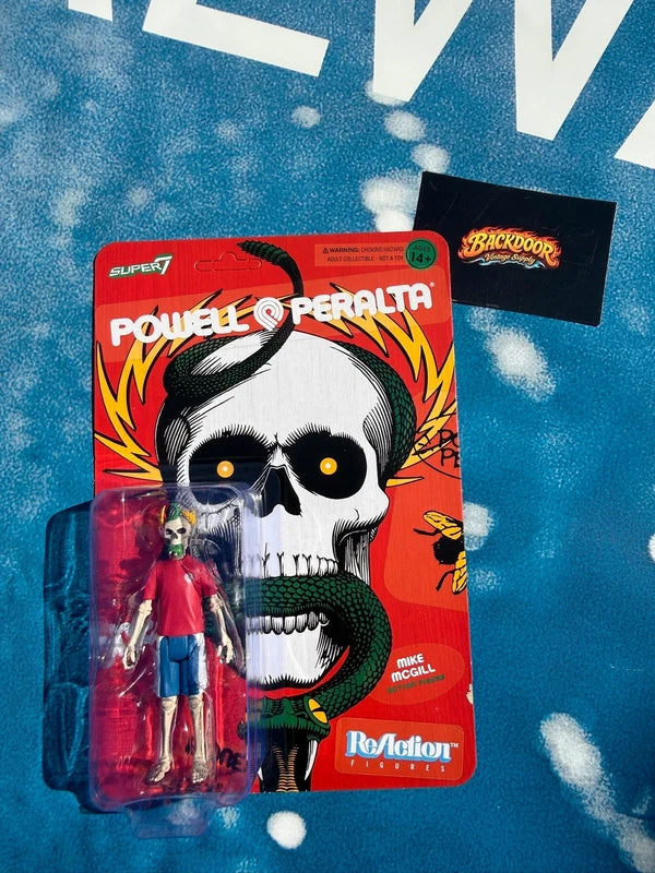 Rare Powell Peralta Mike MGill Skateboard Skelleton Collectible Figure