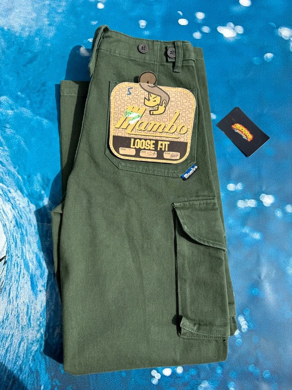 Ultra rare Y2K Deadstock Mambo Cargo Pants Green