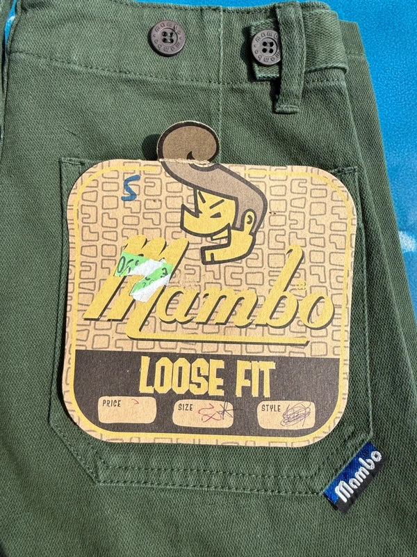 Ultra rare Y2K Deadstock Mambo Cargo Pants Green
