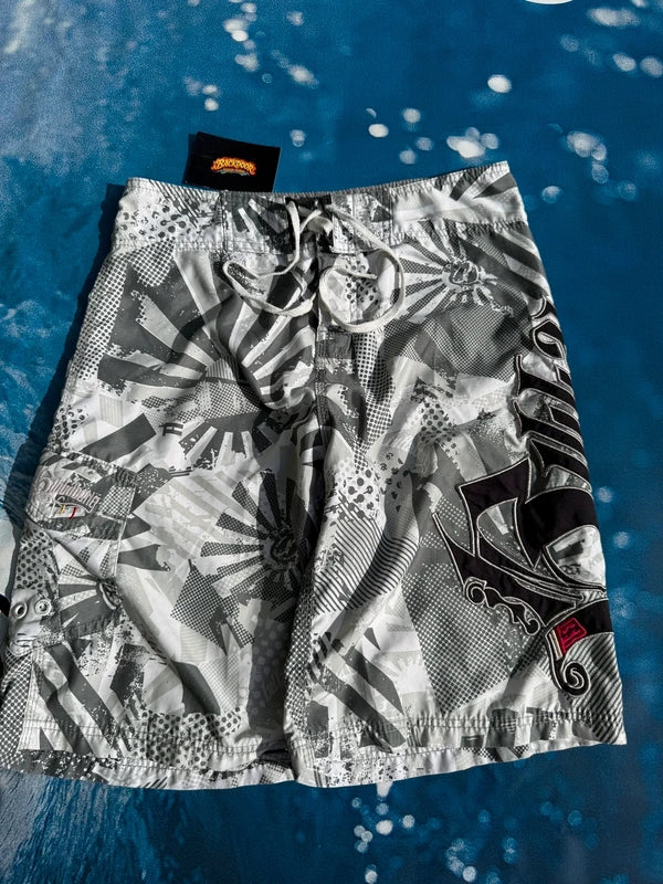 Ultra rare Billabong Y2K Opium Camo Rising Sun Boardshorts