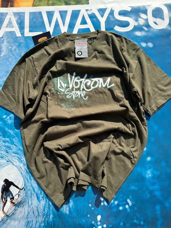 Y2k Volcom Tee Olive w/ tags