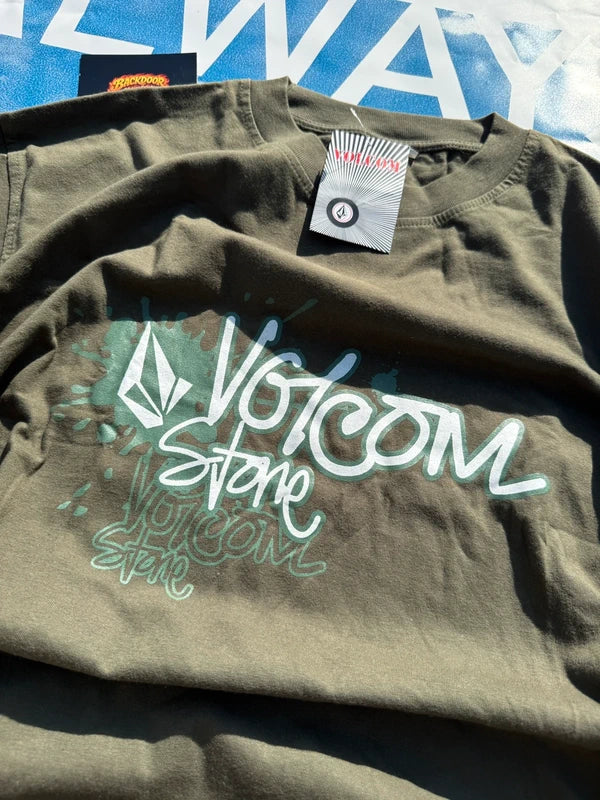 Y2k Volcom Tee Olive w/ tags