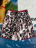 Rare Y2K Quiksikver Fire Tribal Boardshorts