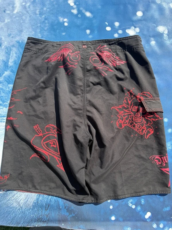 Y2K Quiksilver Red Dragon Boardshorts