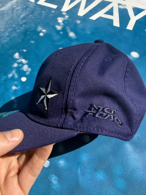 Y2K No Fear Purple Snapback Hat