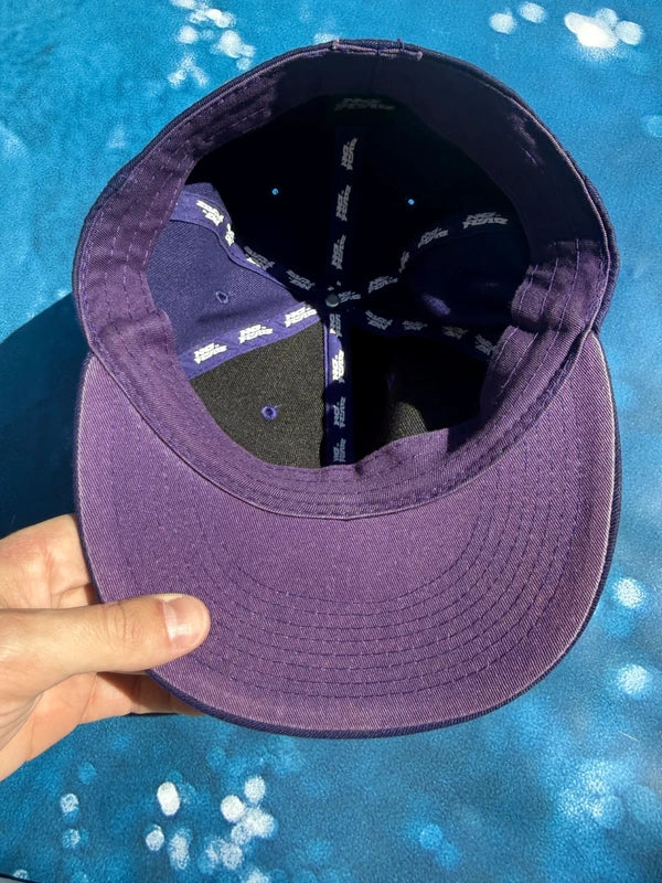 Y2K No Fear Purple Snapback Hat