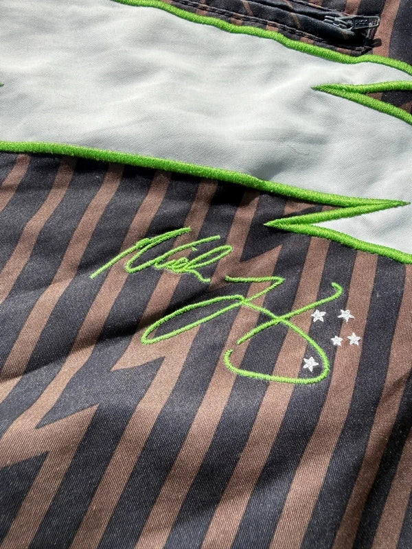 Y2K Rip Curl Boardshorts Green Thunder Print 38