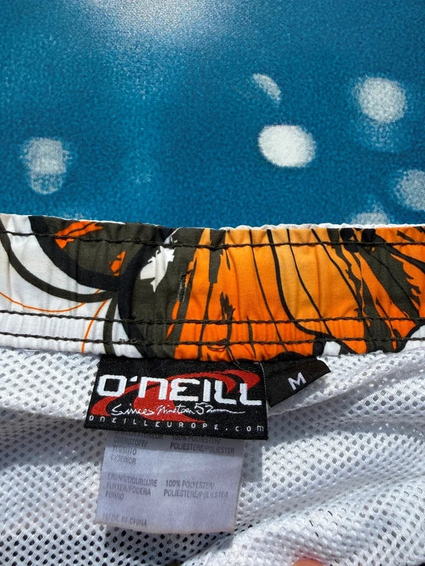 Y2K O'Neill Floral White Orange Boardshorts