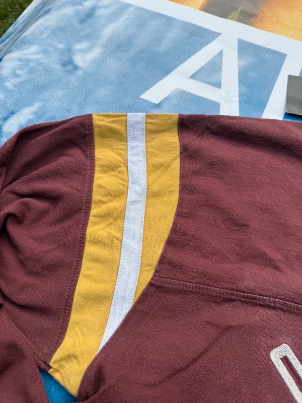 Quiksilver Longsleeve burgundy yellow white L - detail