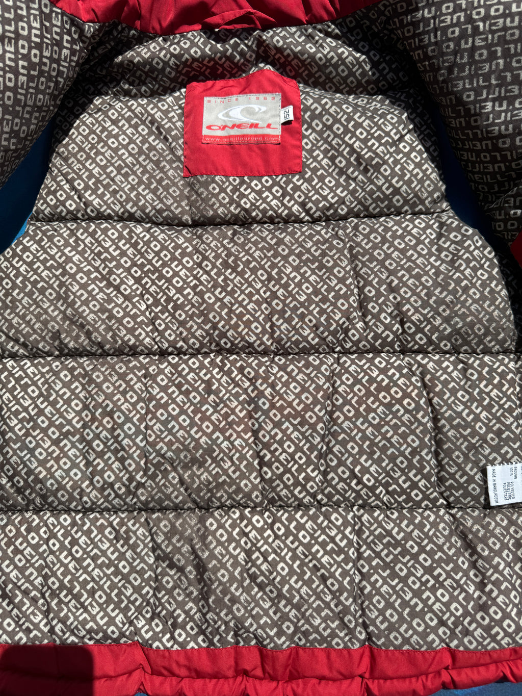 Y2K Oneill puffer vest