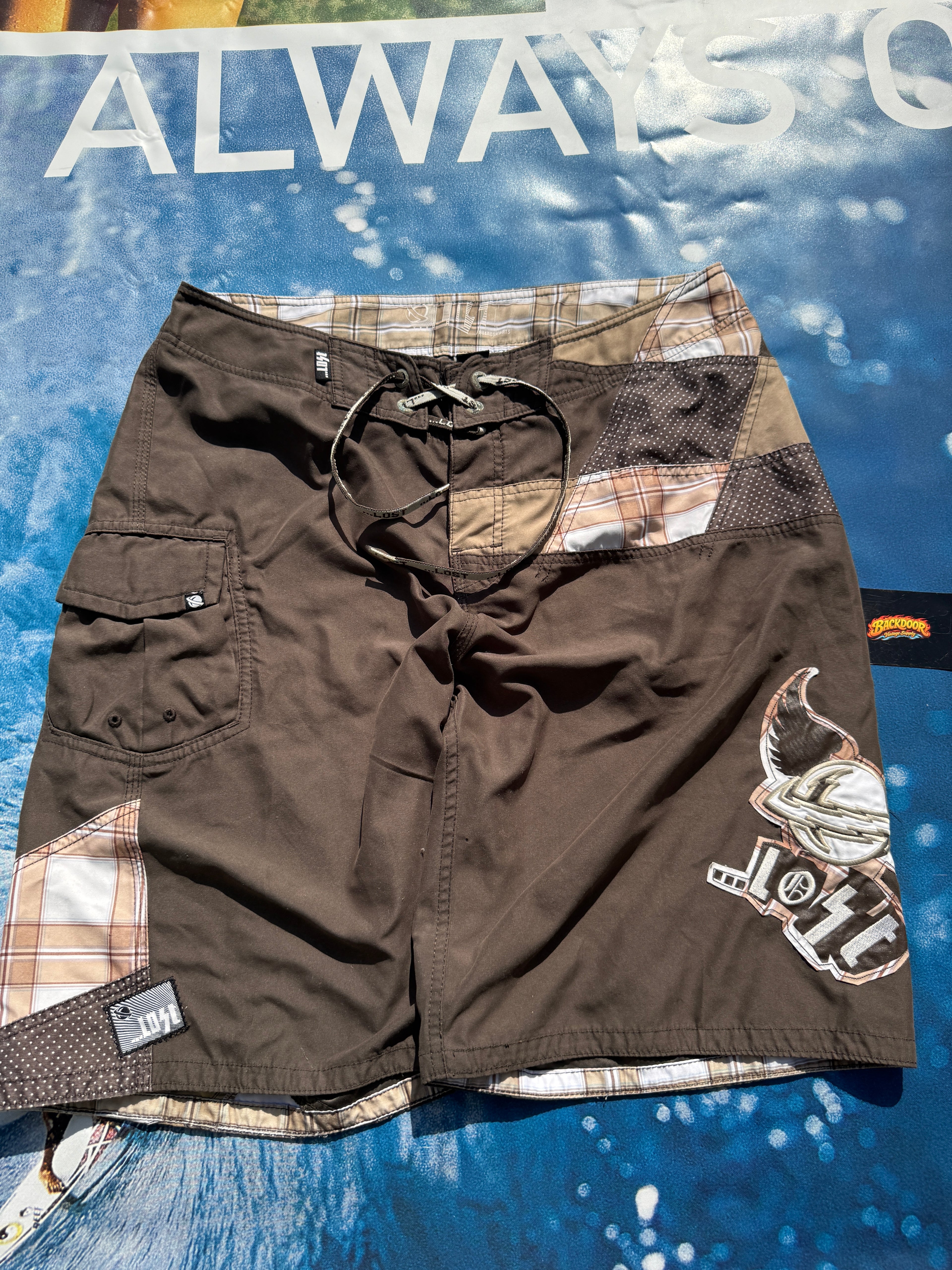 Y2K Lost Surfboard Boardshorts