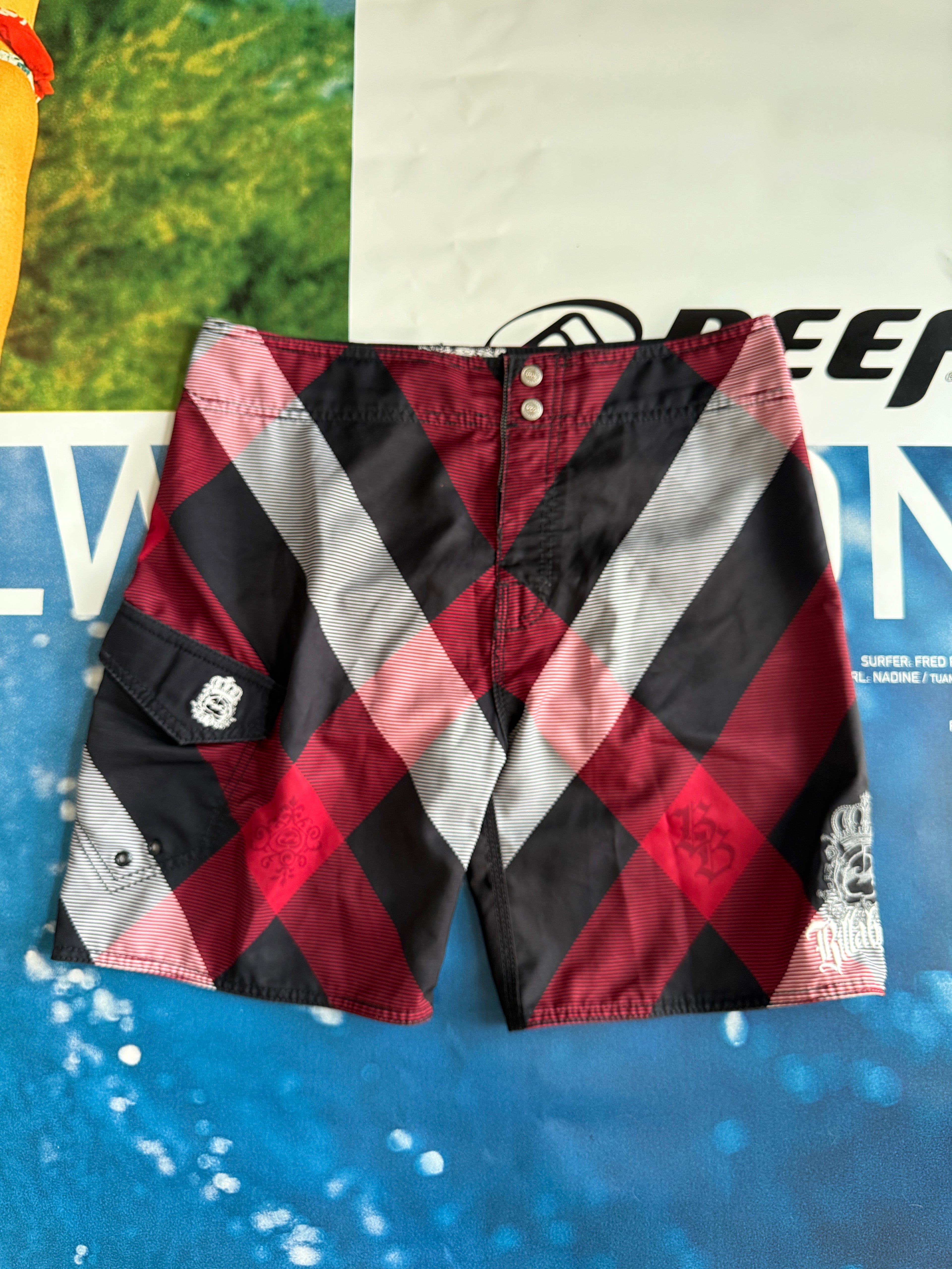 Billabong Plaid Boardshorts