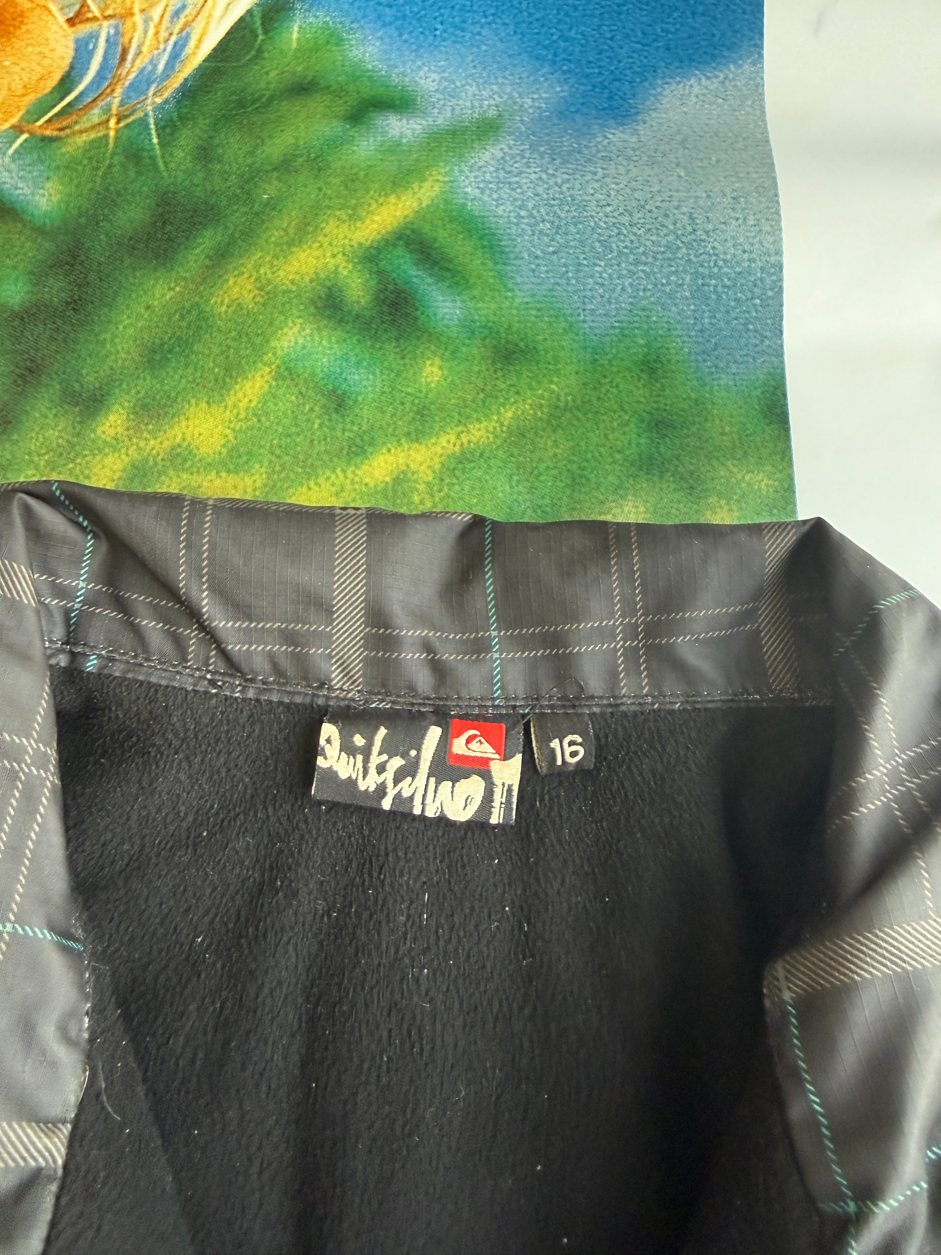 Quiksilver Windbreaker Jacket in Plaid pattern
