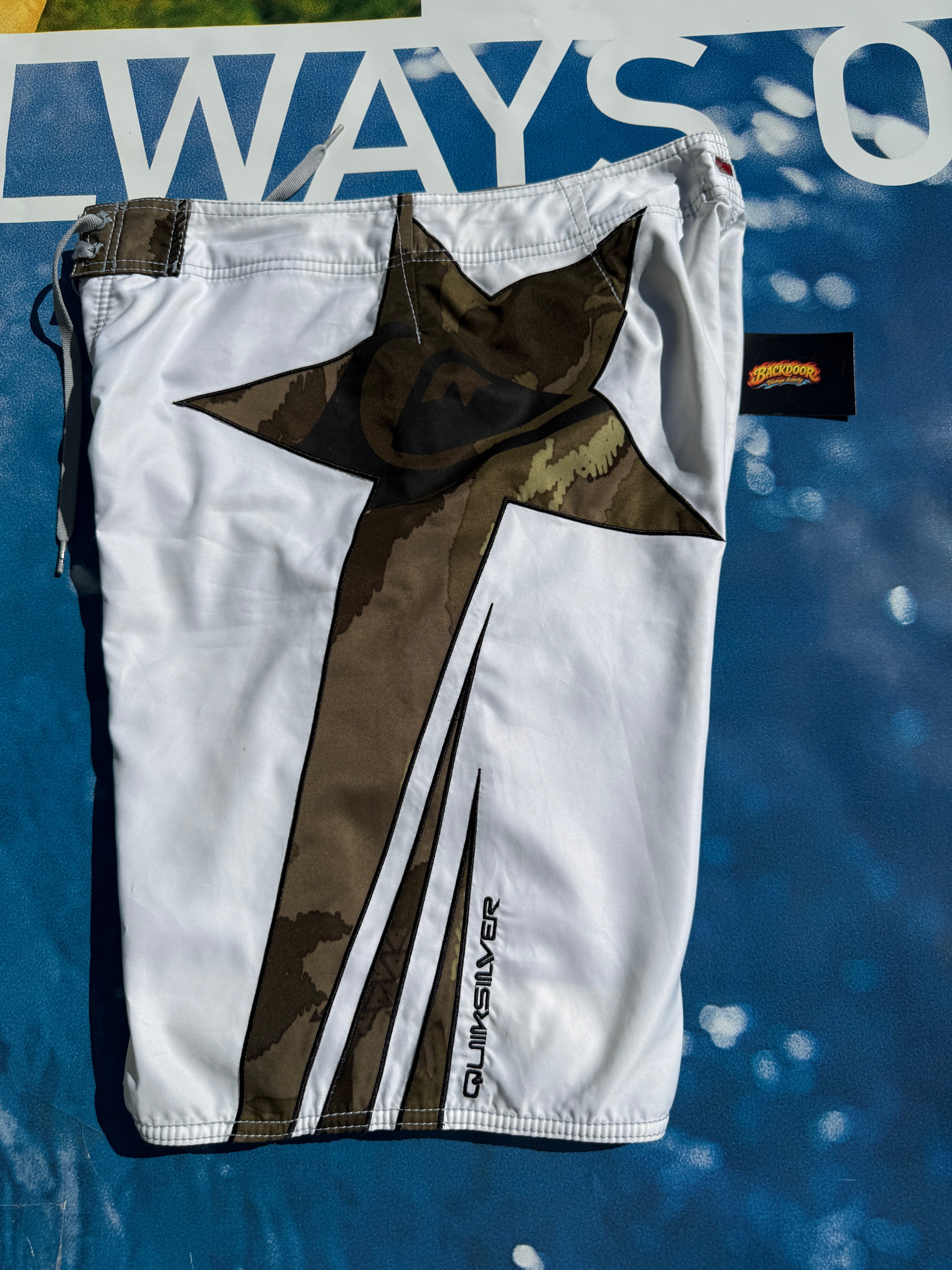 Grail Y2K Quiksilver Camo Kelly Slater Signature Boardshorts