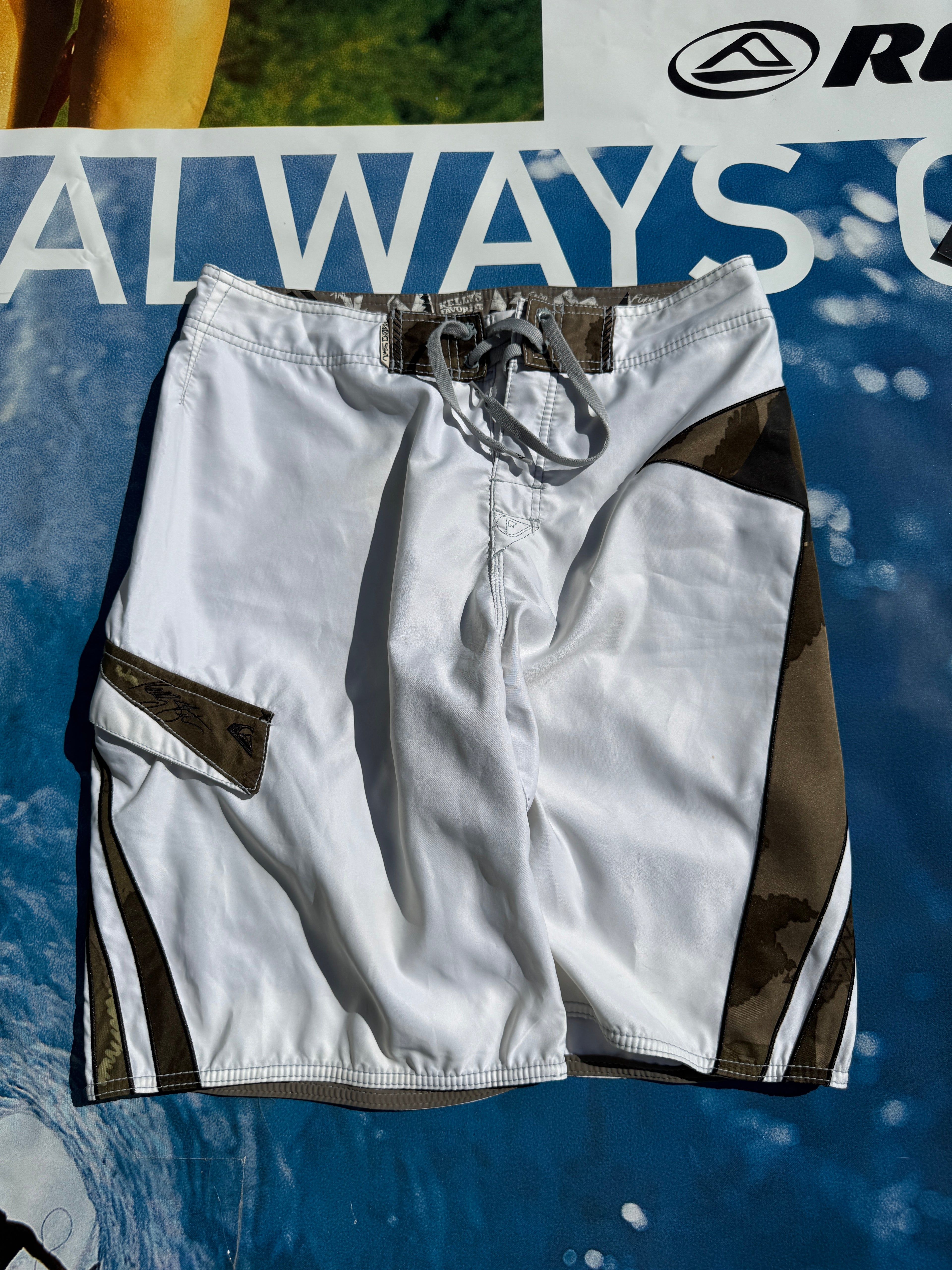 Grail Y2K Quiksilver Camo Kelly Slater Signature Boardshorts