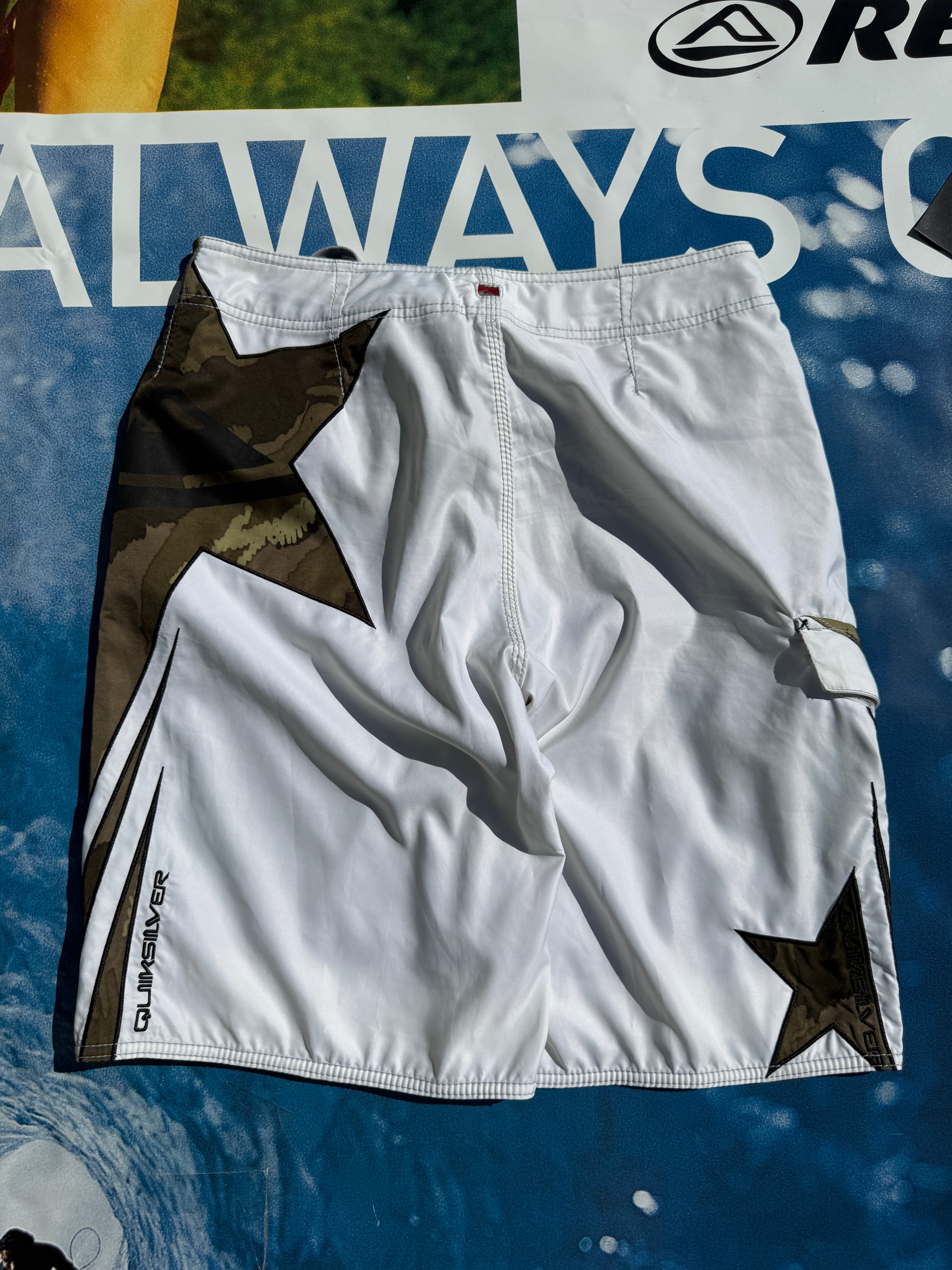 Grail Y2K Quiksilver Camo Kelly Slater Signature Boardshorts