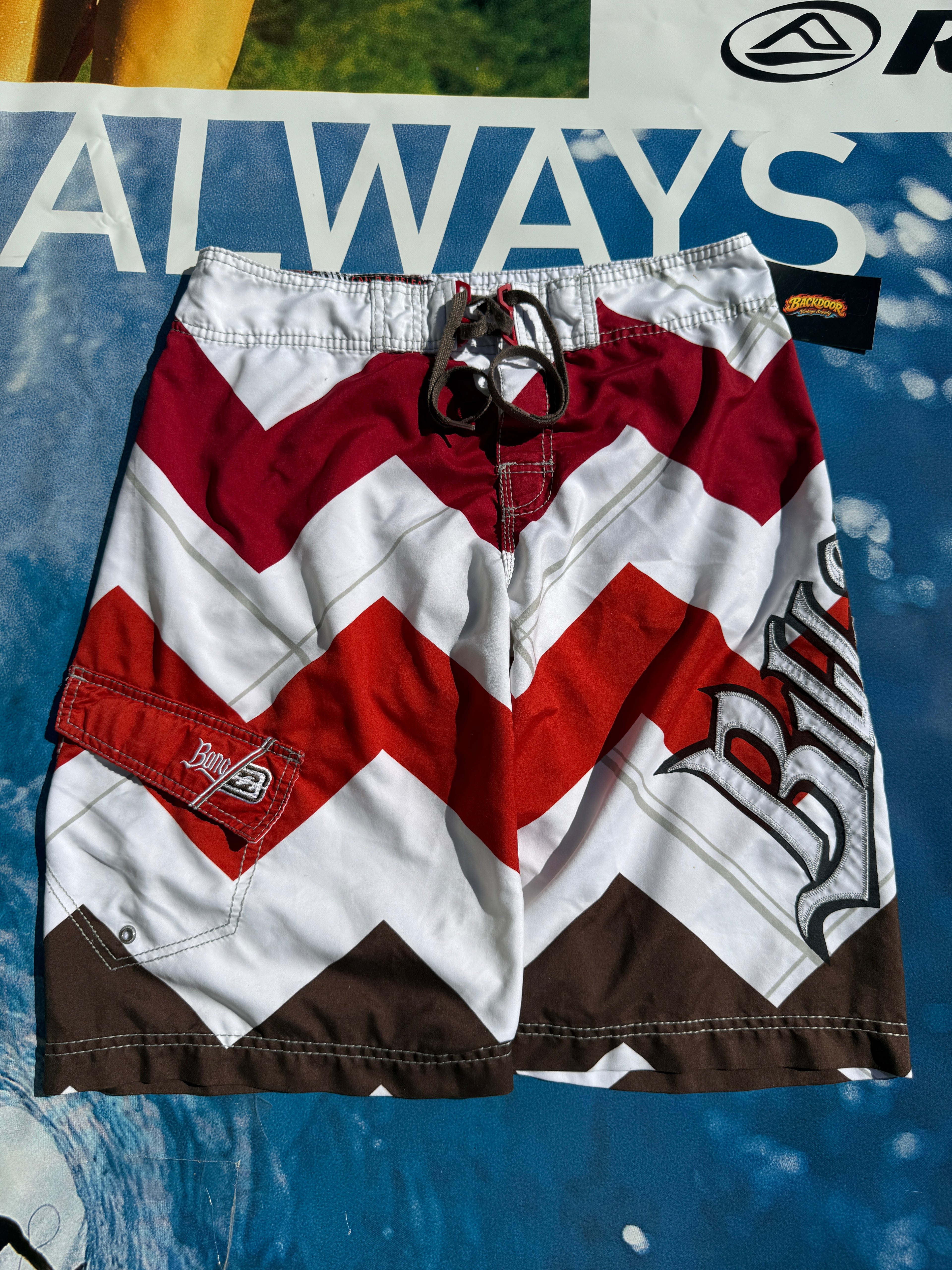 Ultra Rare Y2K Billabong Joel Parkinson Signature Boardshorts
