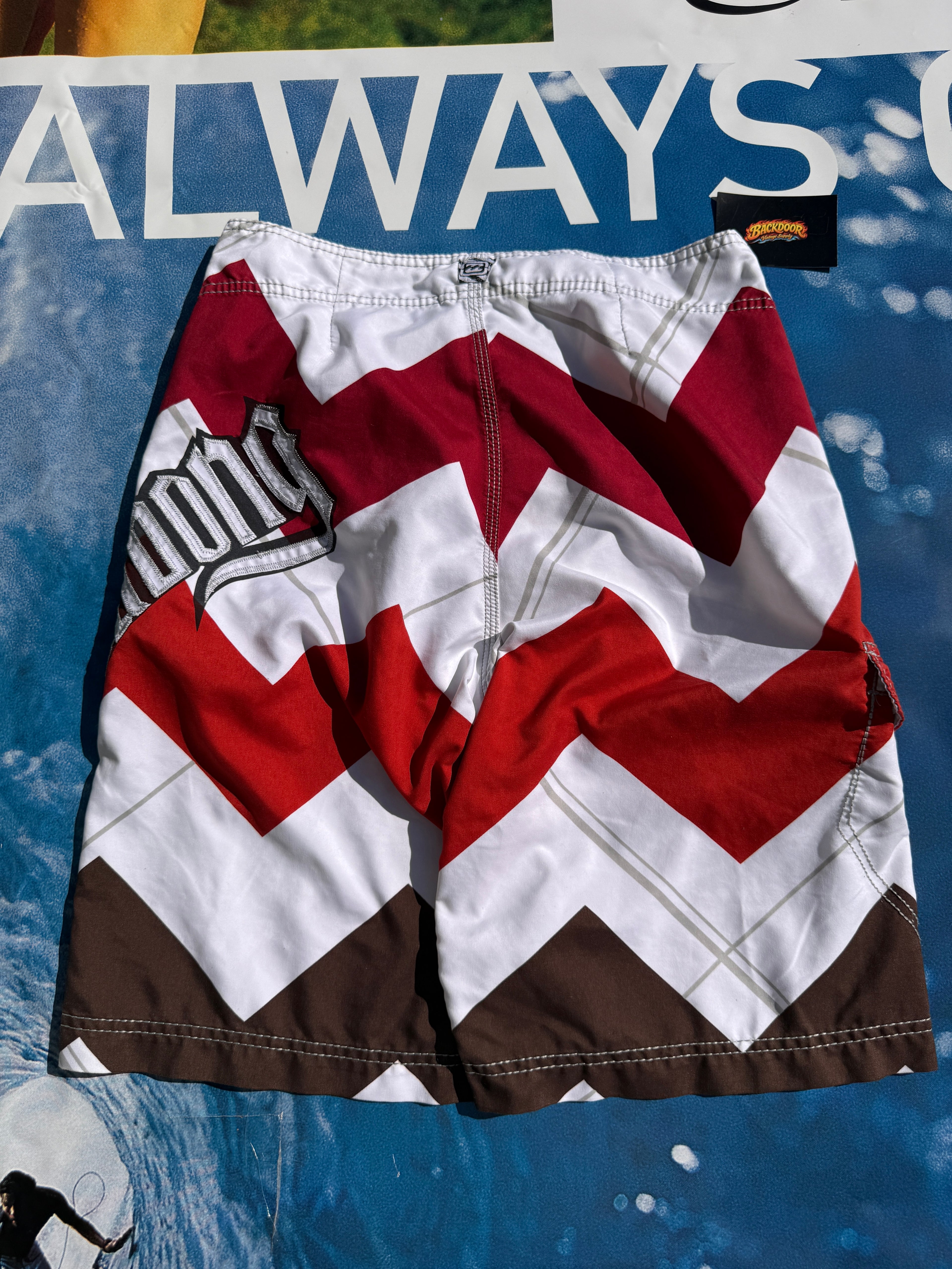 Ultra Rare Y2K Billabong Joel Parkinson Signature Boardshorts