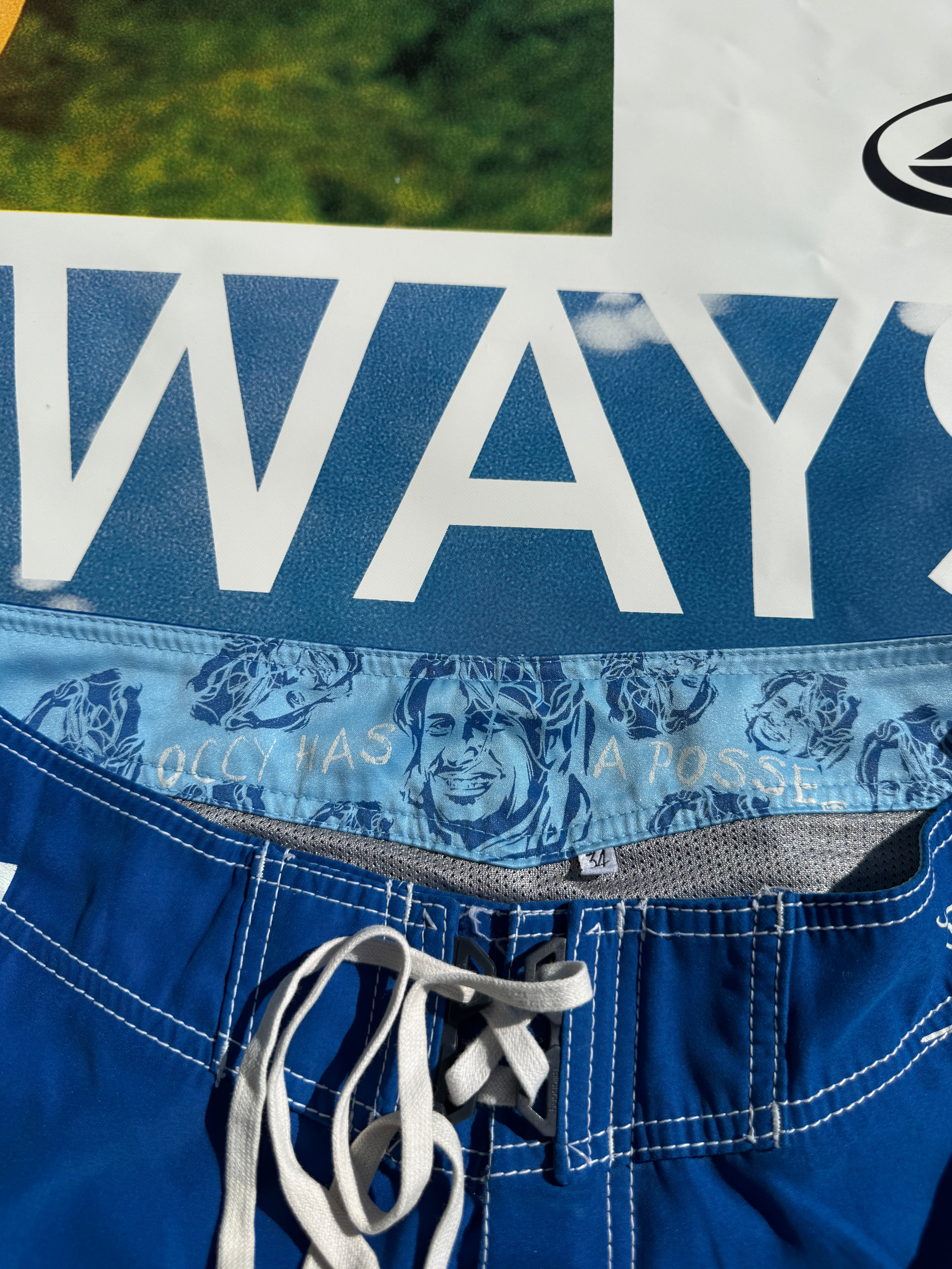 Rare Y2K Billabong Occy Signature Boardshorts