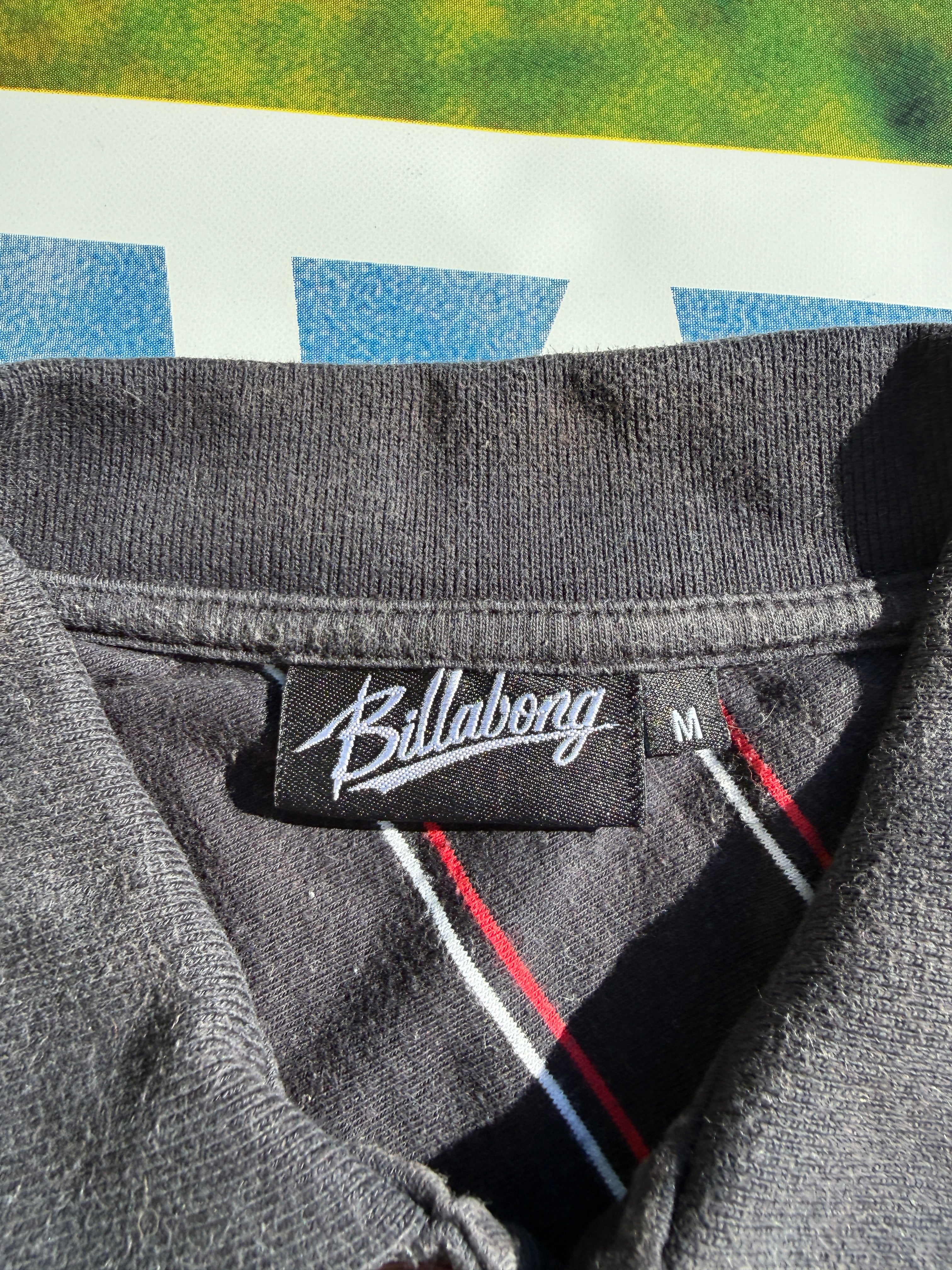 Y2K Billabong Opium style striped Polo