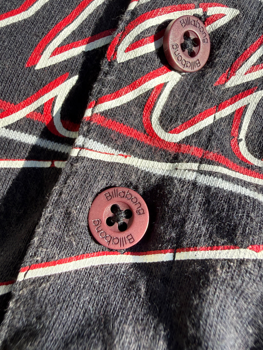 Y2K Billabong Opium style striped Polo