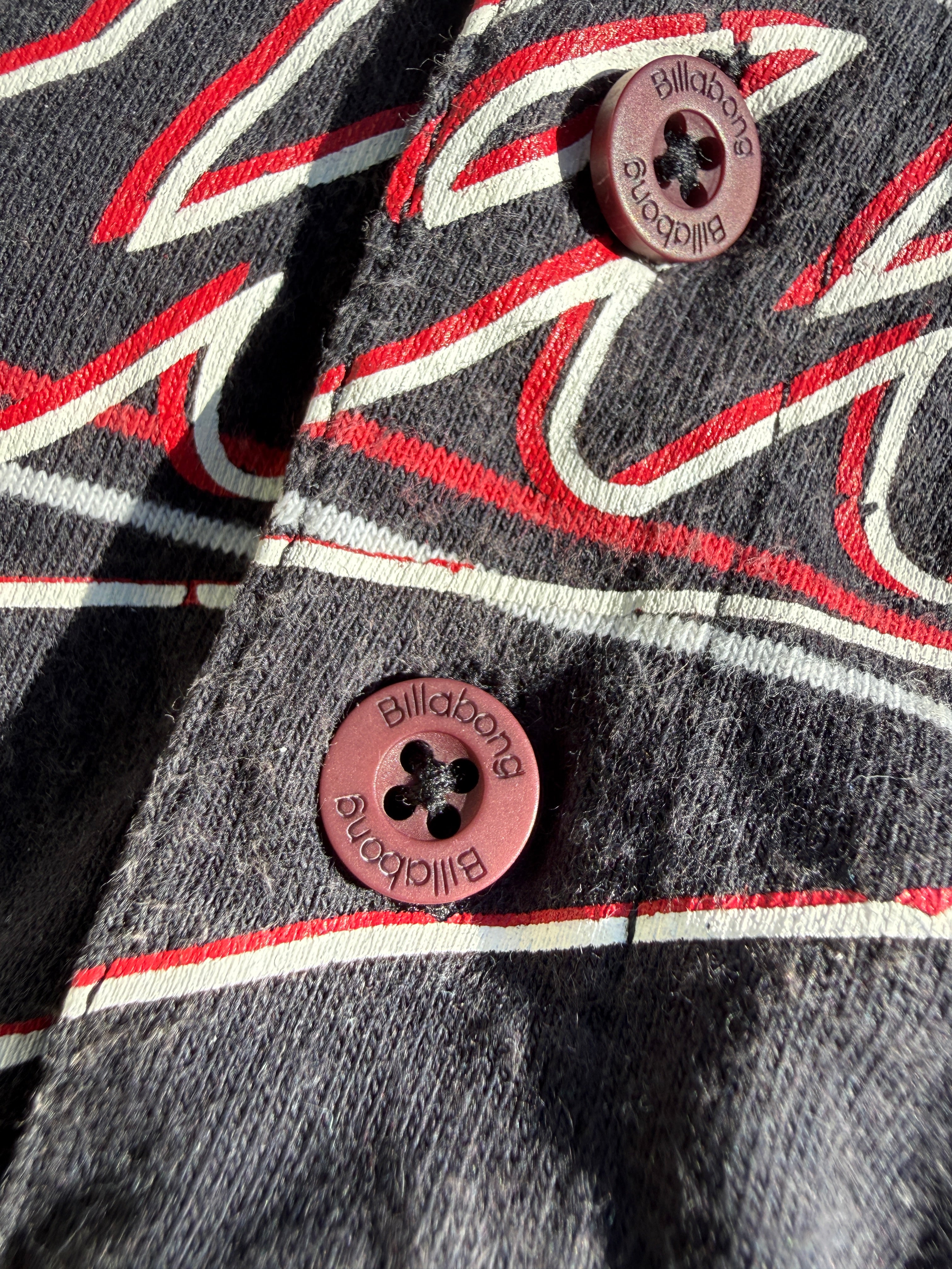 Y2K Billabong Opium style striped Polo