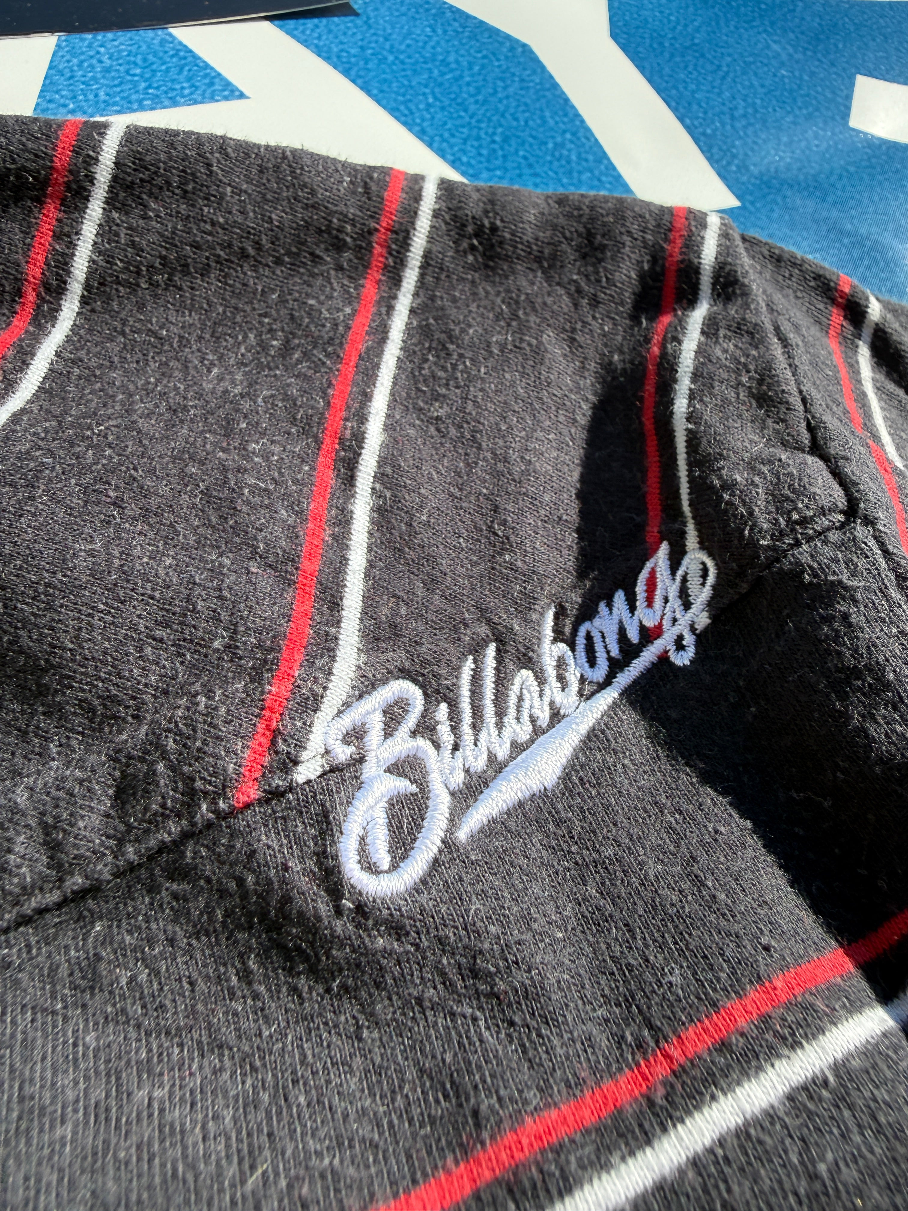Y2K Billabong Opium style striped Polo