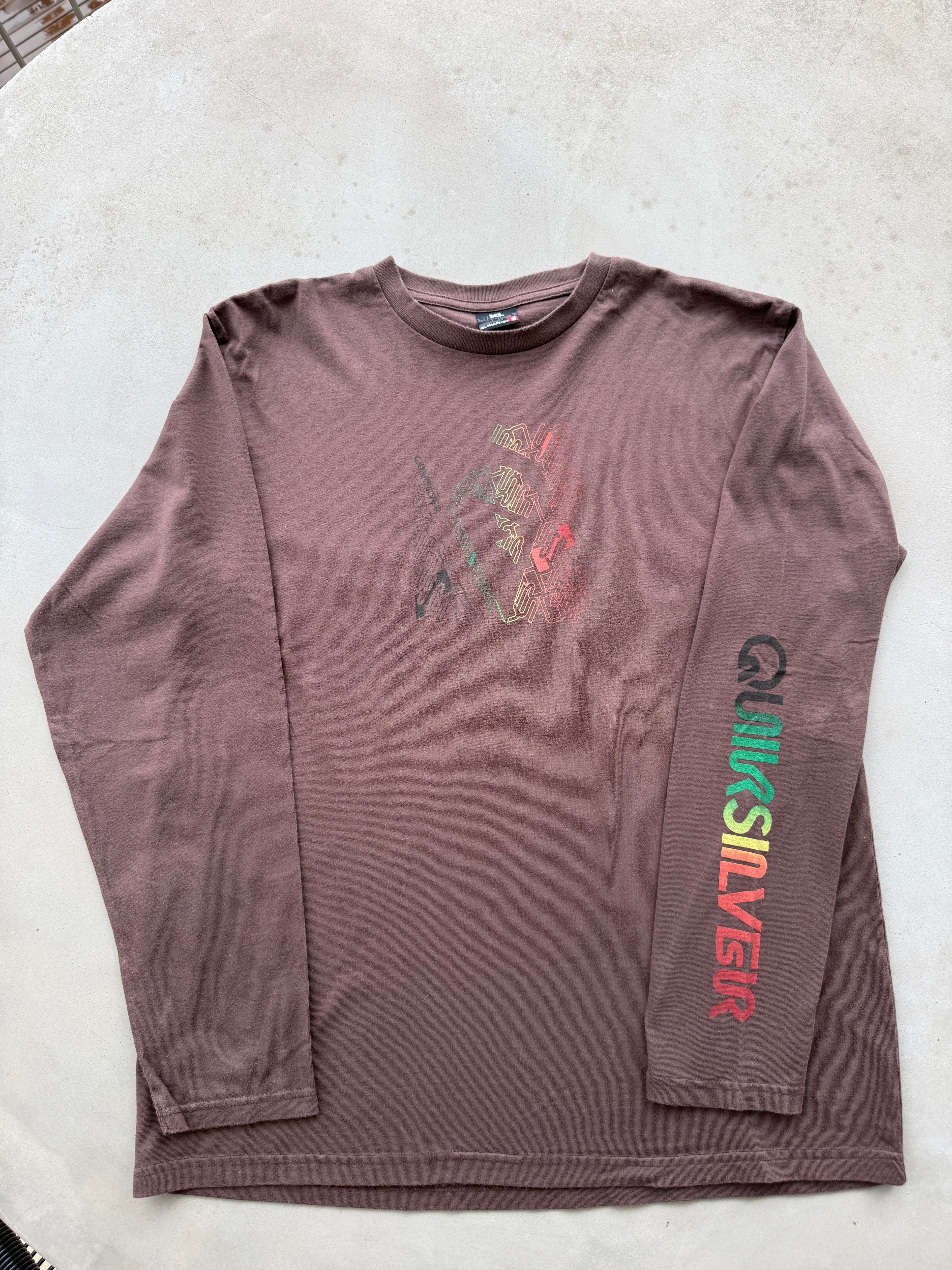 Quiksilver Y2K Vintage Longsleeve 00’s with reggae colors