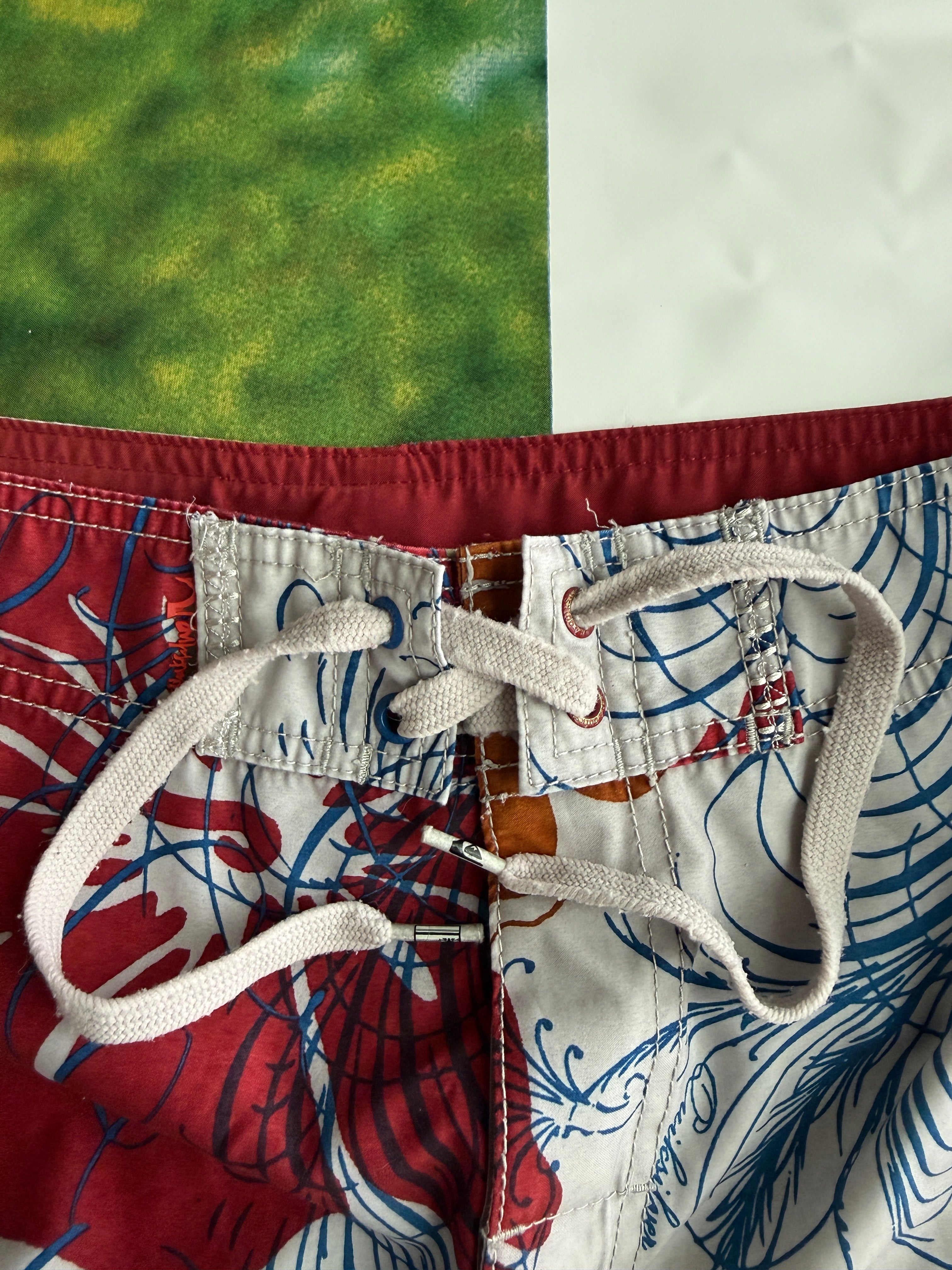 Y2K Quiksilver Floral Boardshorts