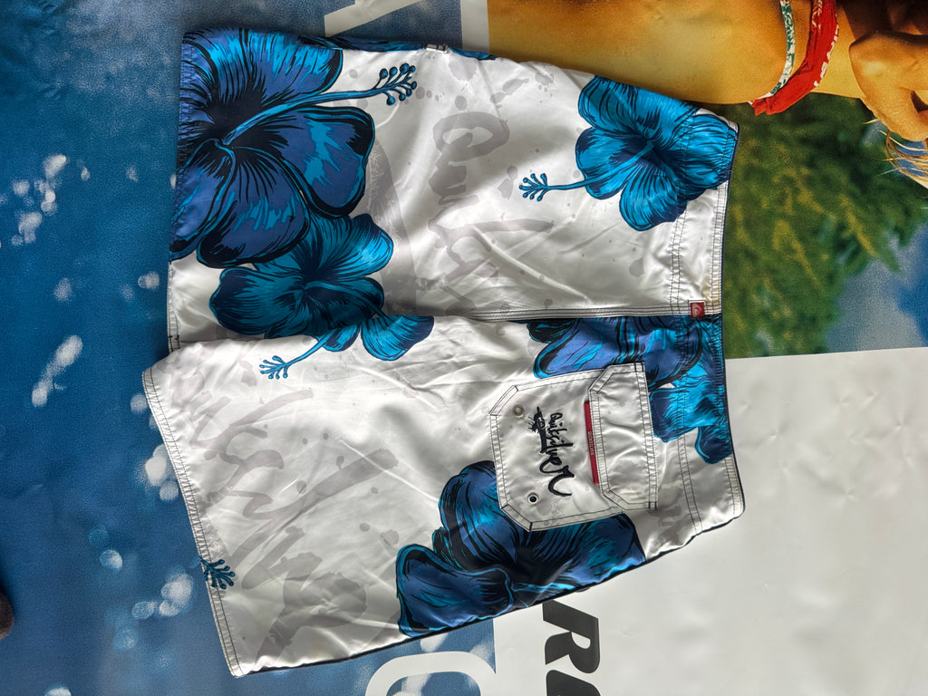 Y2K Quiksilver Floral Boardshorts size 30